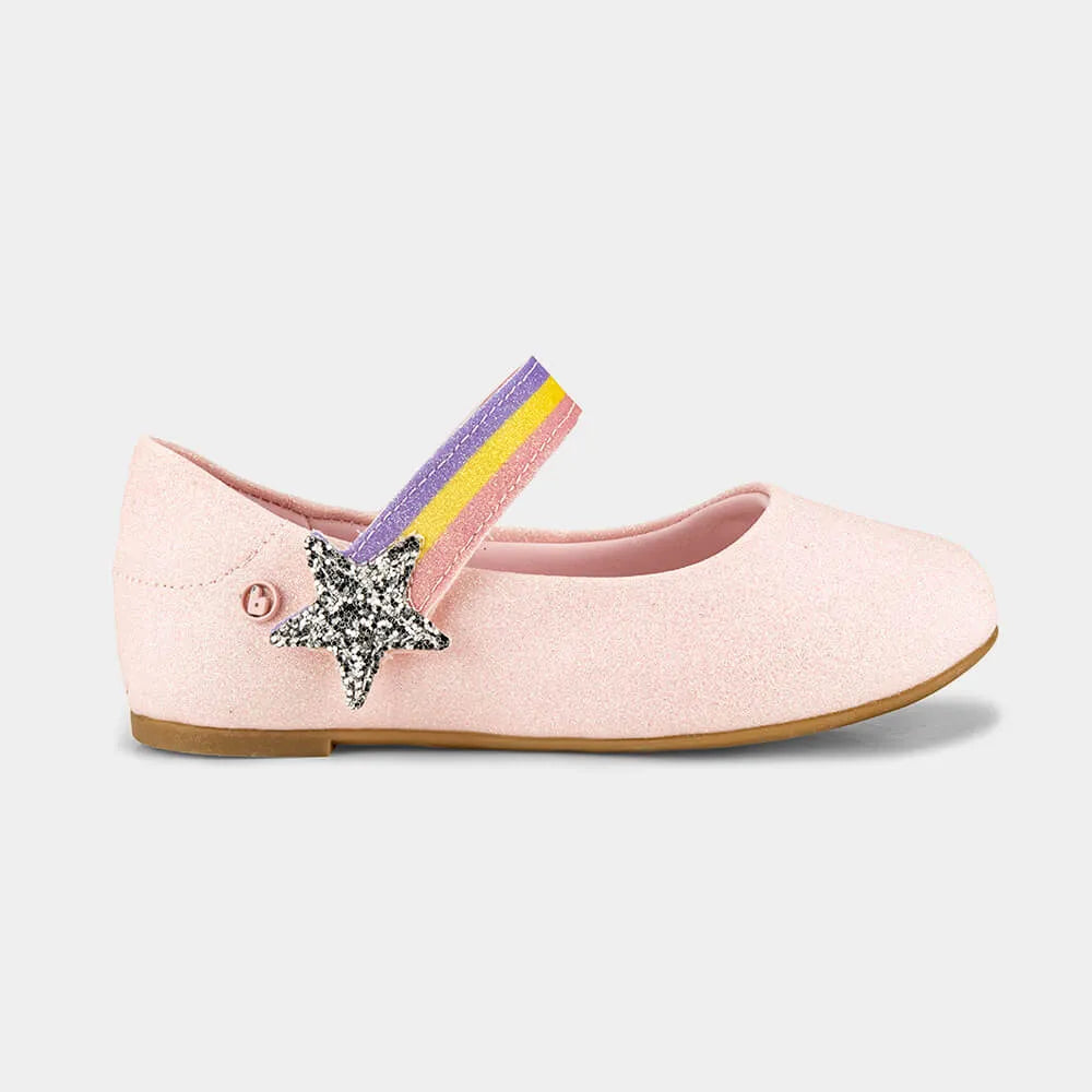 Sapatilha Infantil Bibi Ballerina Mini Rosa de Estrela