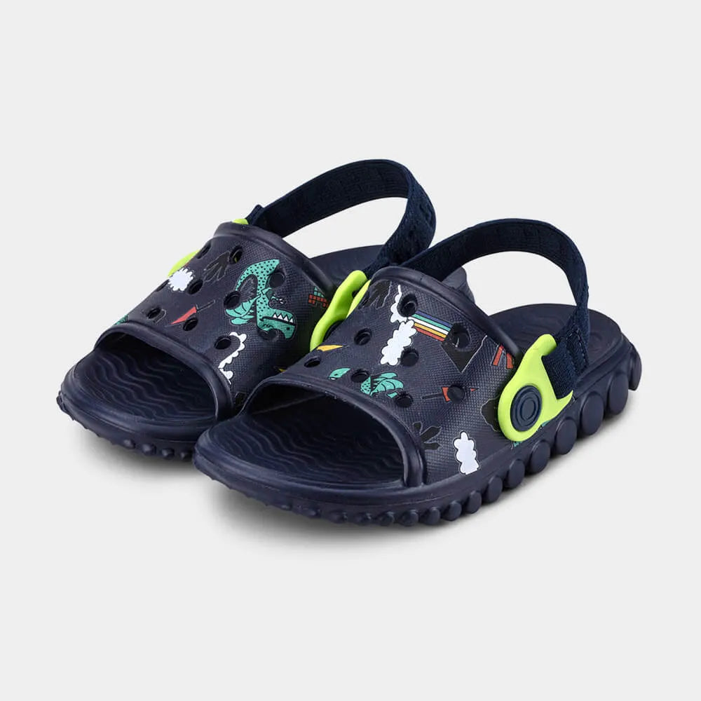 Chinelo Infantil Bibi Sun Slide Azul de Dragossauro