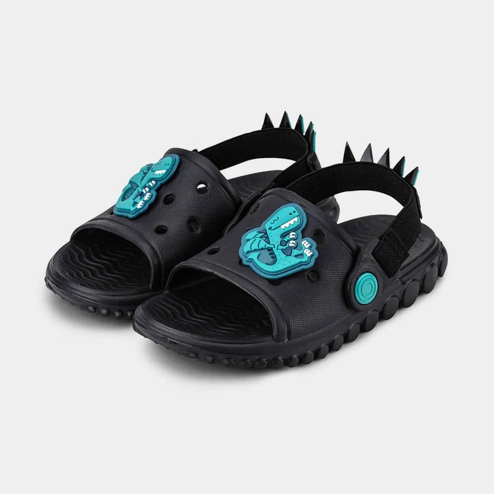 Chinelo Infantil Bibi Sun Slide Preto de Dragossauro