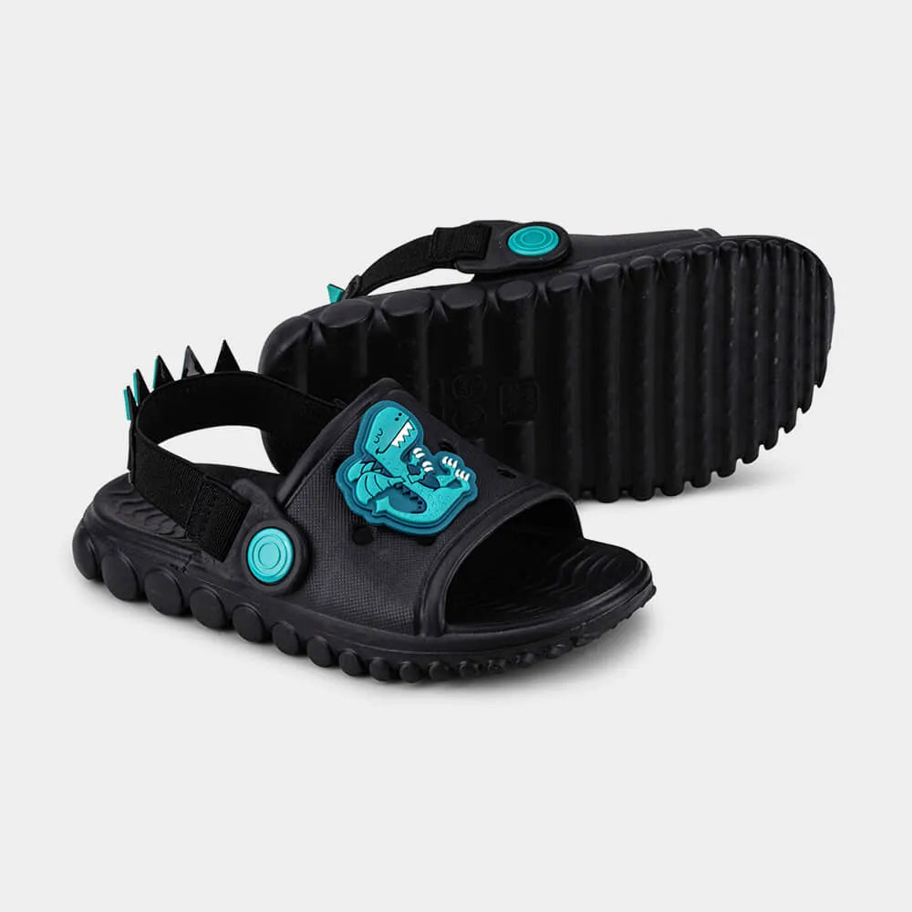 Chinelo Infantil Bibi Sun Slide Preto de Dragossauro